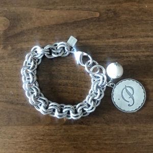 John Wind Sterling Silver “P” bracelet
